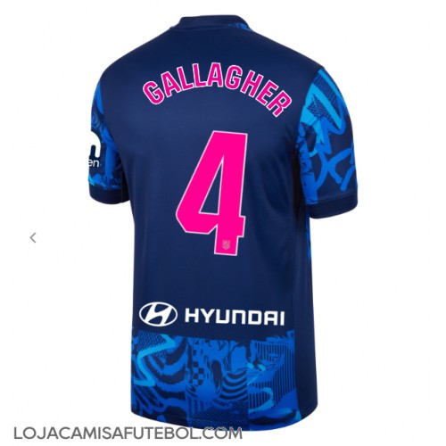 Camisa de Futebol Atletico Madrid Conor Gallagher #4 Equipamento Alternativo 2024-25 Manga Curta